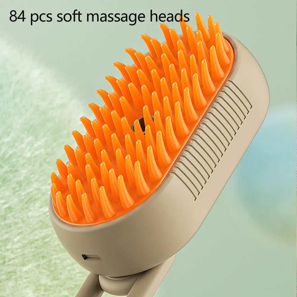 Cat Steamy Brush For Shedding And Grooming 3 in 1 Multifunctional Rechargeable Cleaning Pet Spray Comb For Cat And Dog Massage