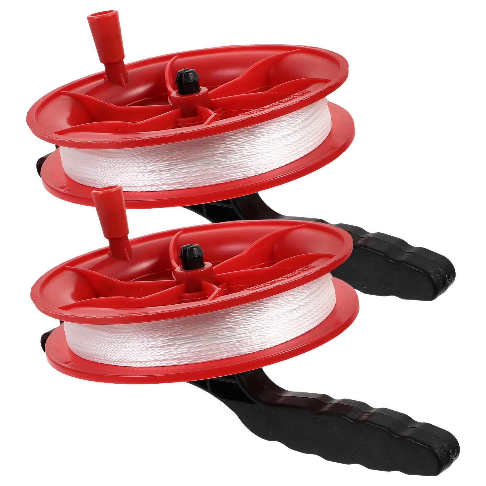 2 Pcs Kite Line Wheel Reel Winder Outdoor Sports Tool Accessories Kites Spool Plastic Wire Child