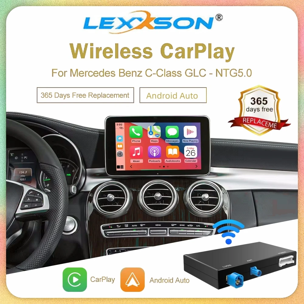 Upgrade Wireless Carplay Suitable For Mercedes Benz C Class GLC W205 V Class W447 NTG5.0 Becker Module Android Auto Navigation