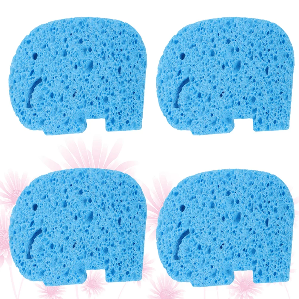 4 قطع من إسفنجة حمام الأطفال صديقة للبيئة وآمنة ومتينة وناعمة ومريحة كرتونية قوية لامتصاص الماء #4