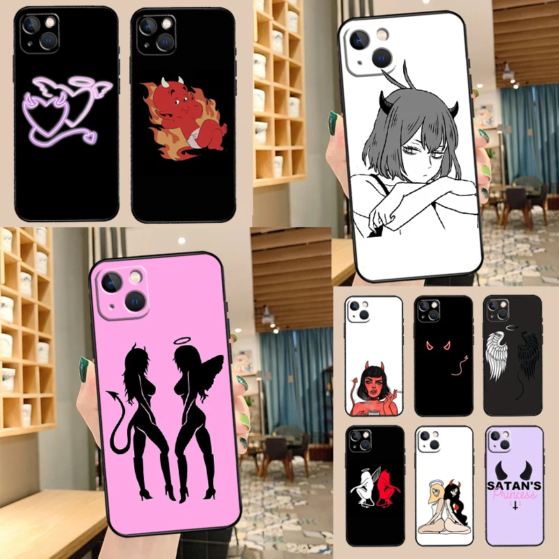 Angel Devil Girl Phone Case For Samsung Galaxy S26 S25 S24 S20 S21 S22 S23 Ultra S10 Plus S25 FE Cover Shell