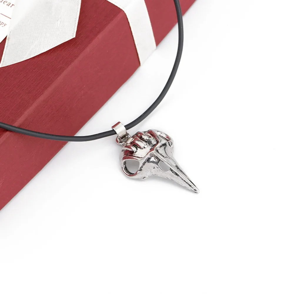 Vintage Bird Skull Pendant Ravenclaw Bellatrix Lestrange Cosplay Movie Jewelry Punk Men Necklace Gift