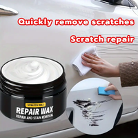 KJM Advanced Automotive Scratch Repair Wax, 80g - Paint Polishing and Gloss Restoration Paste Suitable for All Vehicles