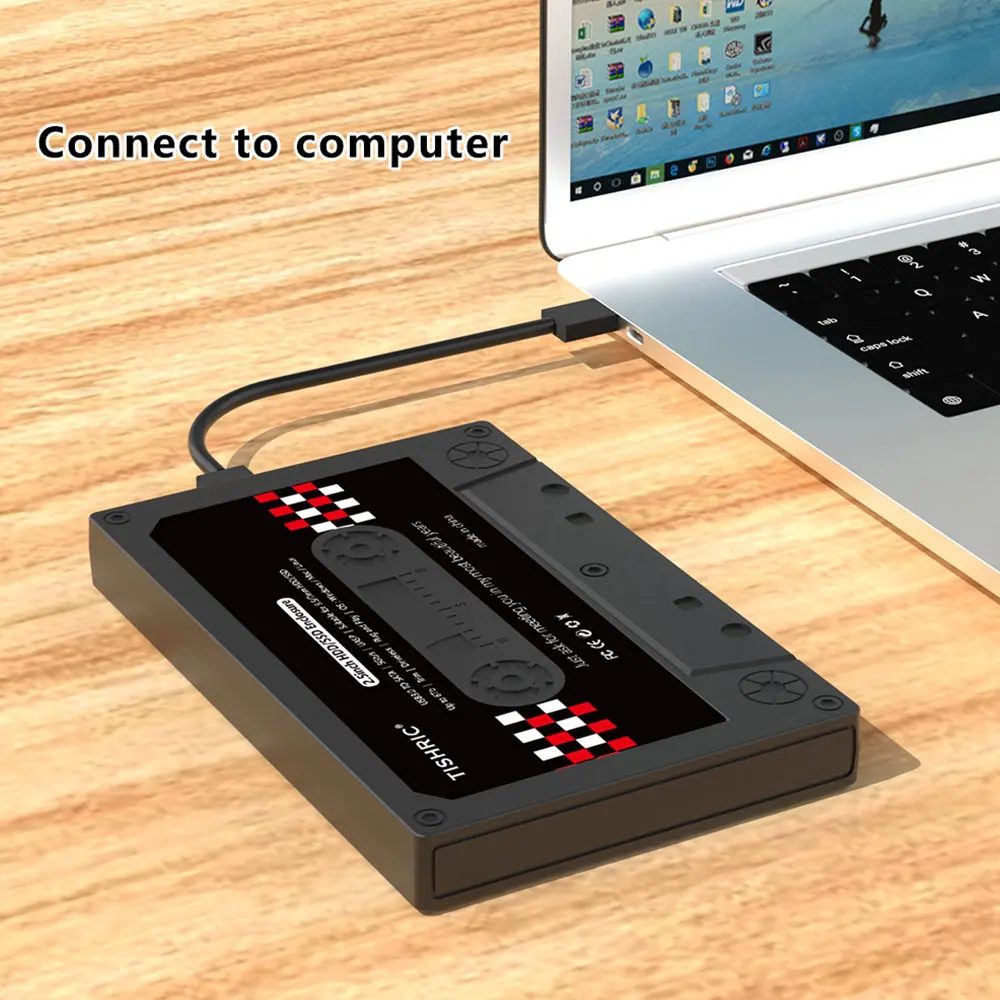 TISHRIC USB3.0 Чехол для внешнего жесткого диска Sata-USB Корпус для жесткого диска/корпус/коробка 2,5-дюймовый SSD Внешний HD-корпус До 6 Гбит/с