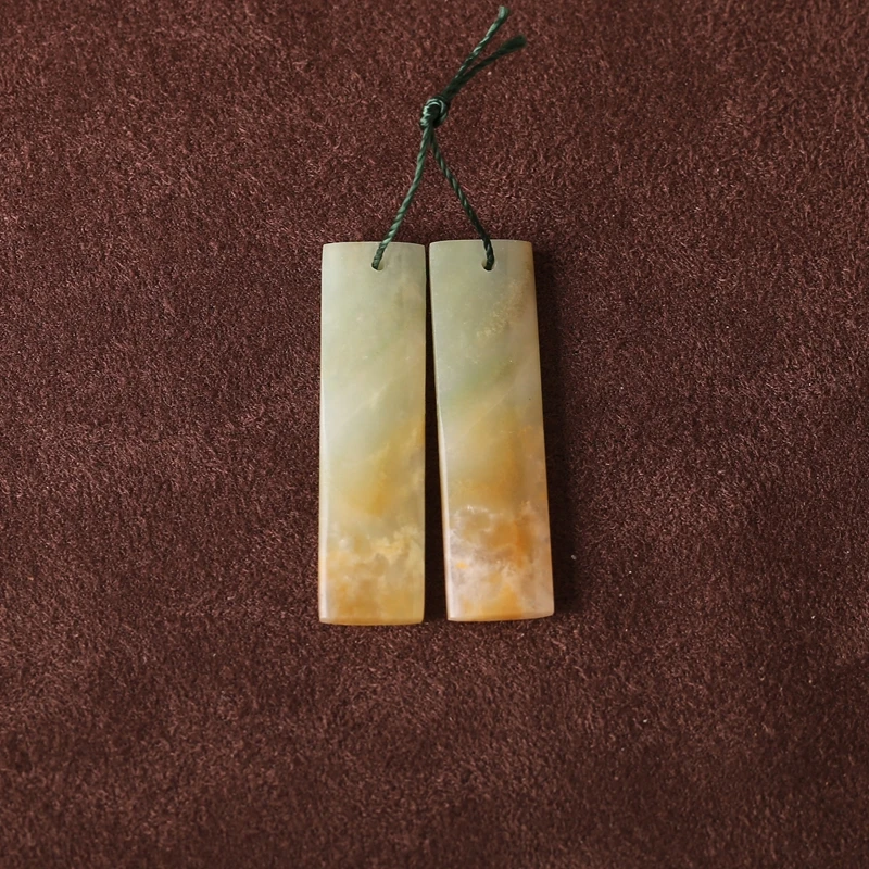 

Прямоугольные бусины из натурального амазонита, серьги 40x11x4 мм, 7,4 г, компоненты ювелирных изделий из драгоценных камней для самостоятельного изготовления