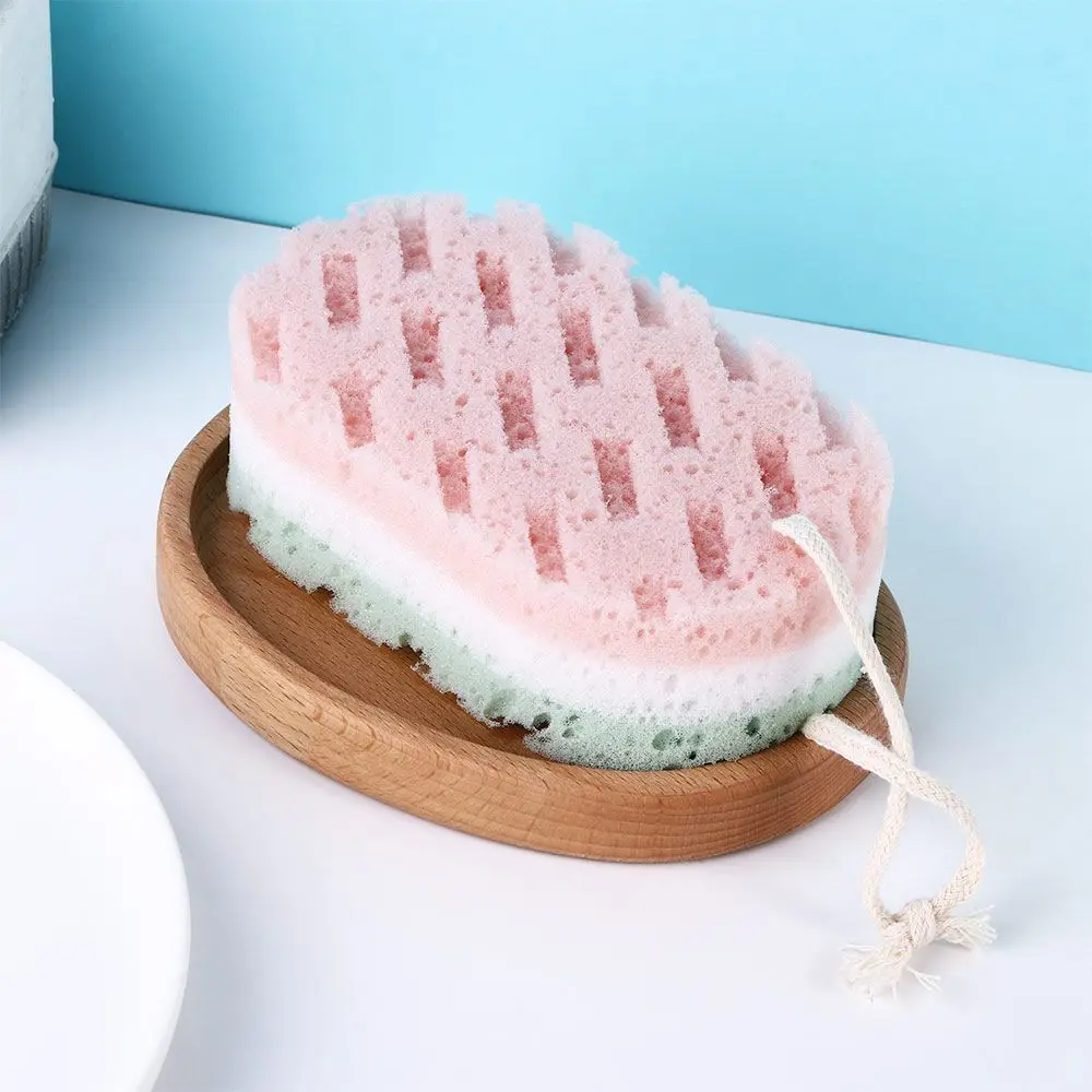 Accesorios de baño de exfoliación suave y duradero, esponja de espuma rápida, bola de baño, esponja, cepillo corporal, frotar la ducha