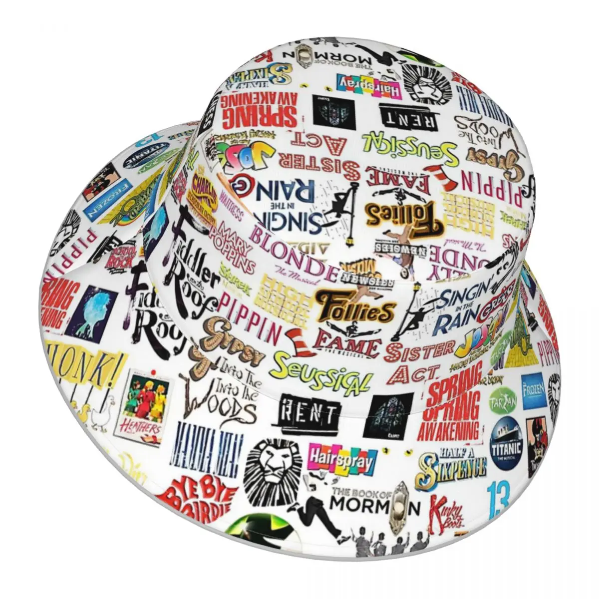 

Musical Logos reflective Bucket Hat Men Women Bucket Hat Outdoor Sunscreen Beach Hat Sun Hiking Fishing Cap