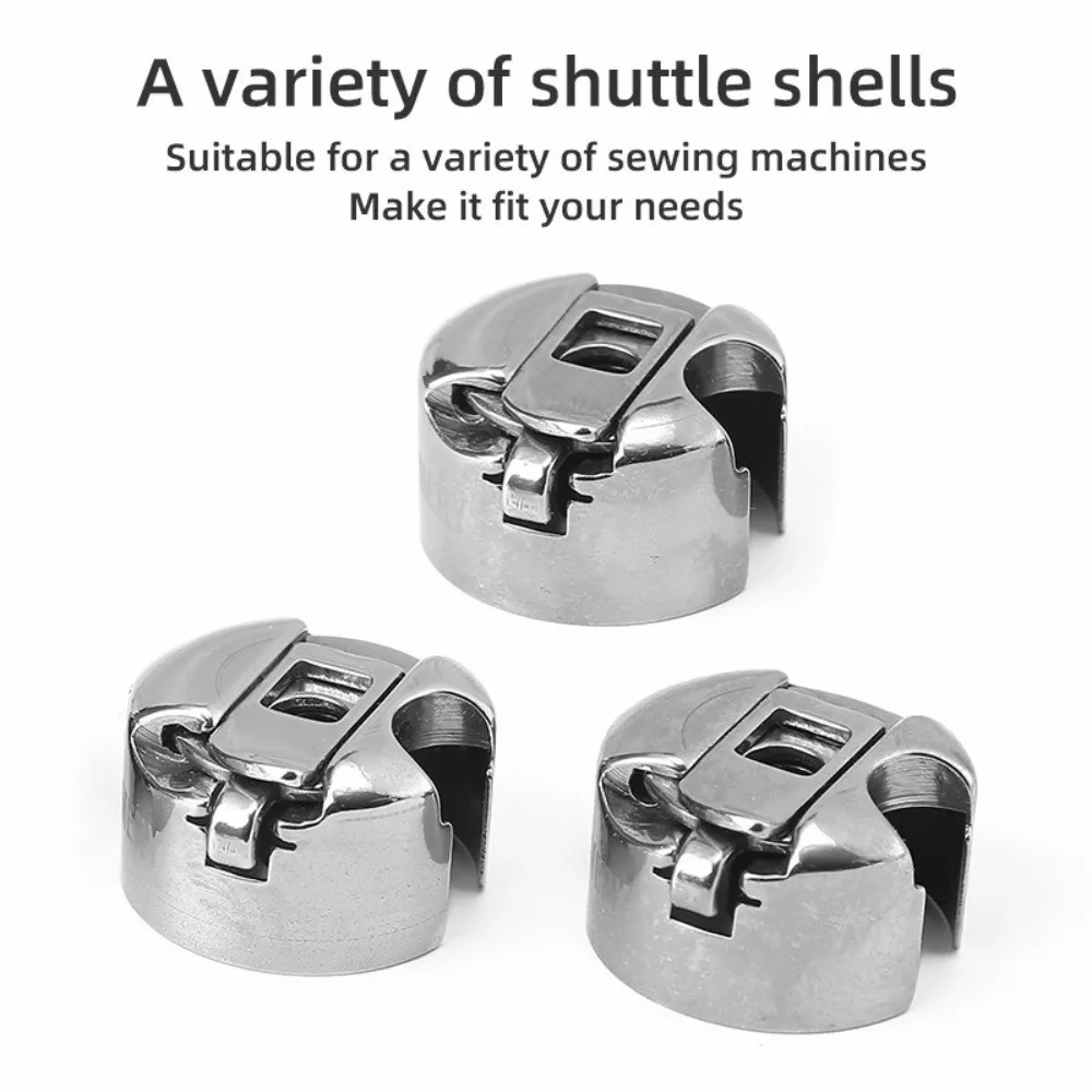 Steel Industrial Sewing Machine Bobbin Case Sewing Tools Silver Bobbin Spool Case Old Pedal Sewing Machine Accessories