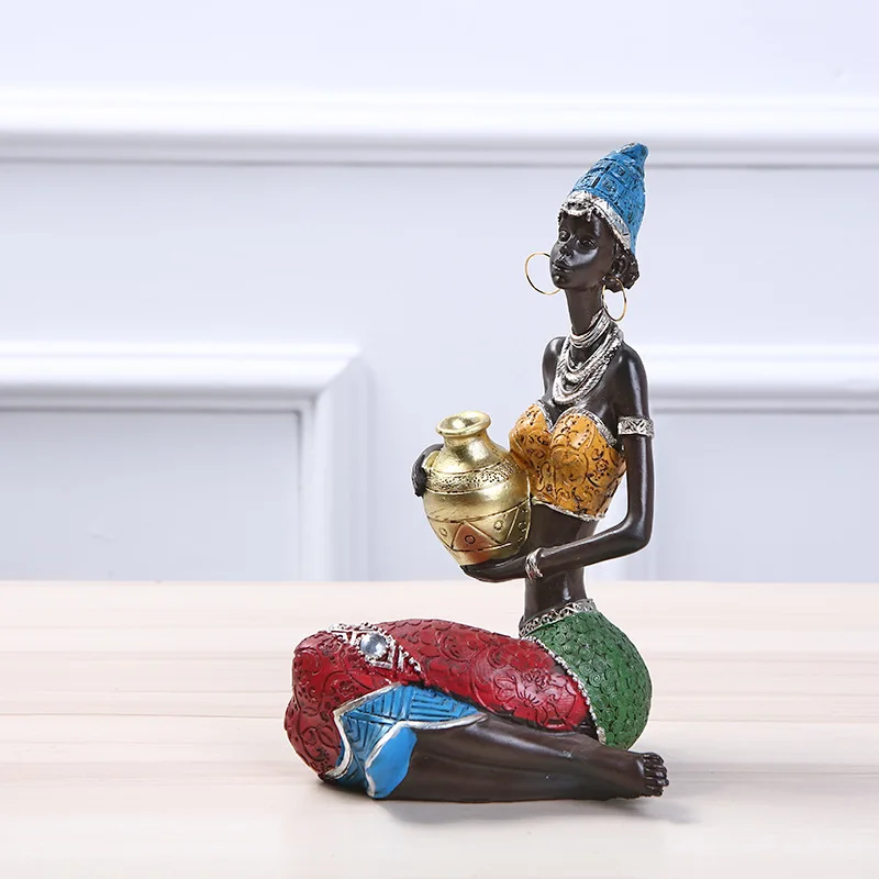 New ethnic-style resin crafts for interior decoration, creative home and office gifts, beautiful figurines