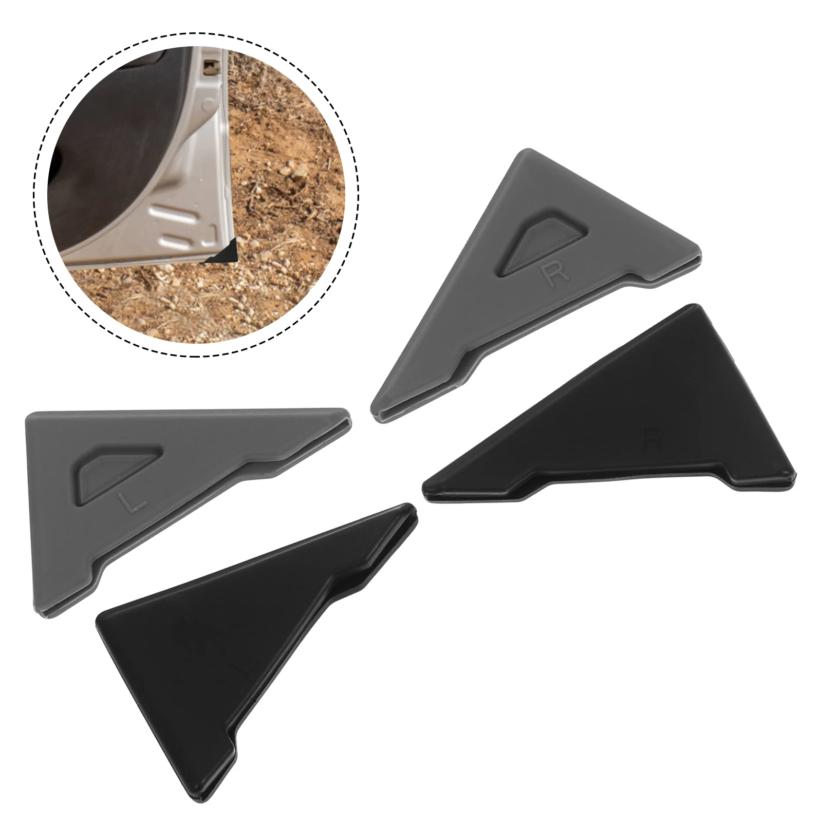 

4 Pcs Car Door Anti-collision Sticker Corner Protector Automotive Edge Guard Decorate