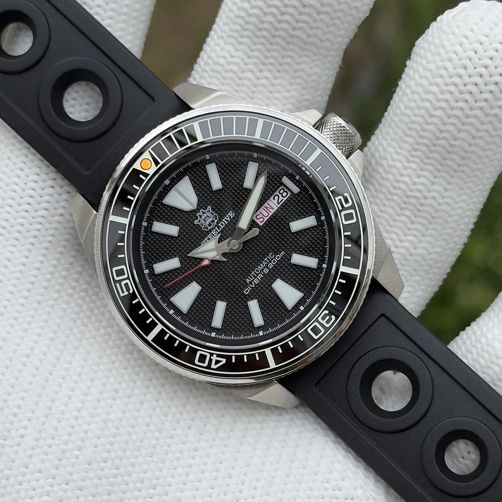 STEELDIVE Brand Luxurious Men's Analog Automatic Watch BGW9 Luminous 20 Bar Waterproof Men's Diving Stainless Steel Men Watches image 3