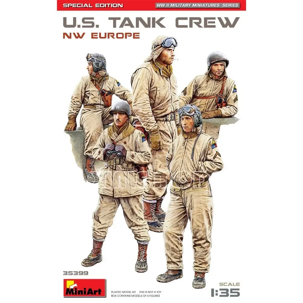 

MiniArt Plastic Assembled Model Kit 35399 US Tank Crew (Northwest Europe) Special Edition 1/35