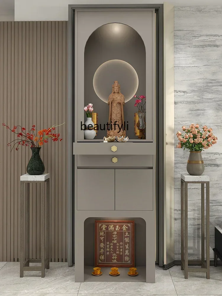 

FG10God Worship Incense Table Guanyin Worship Cabinet Clothes Closet Earth God Cabinet Buddha Shrine Lord Altar Cabinet