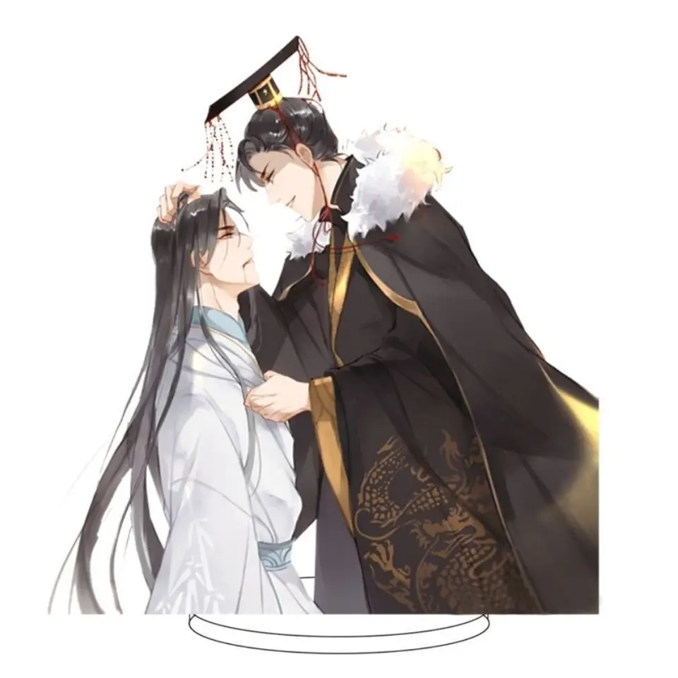 New Anime The Husky and His White Cat Shizun Acrylic Stand Figure Mo Ran Chu WanNing Creativity Desktop Fans Gifts 15CM