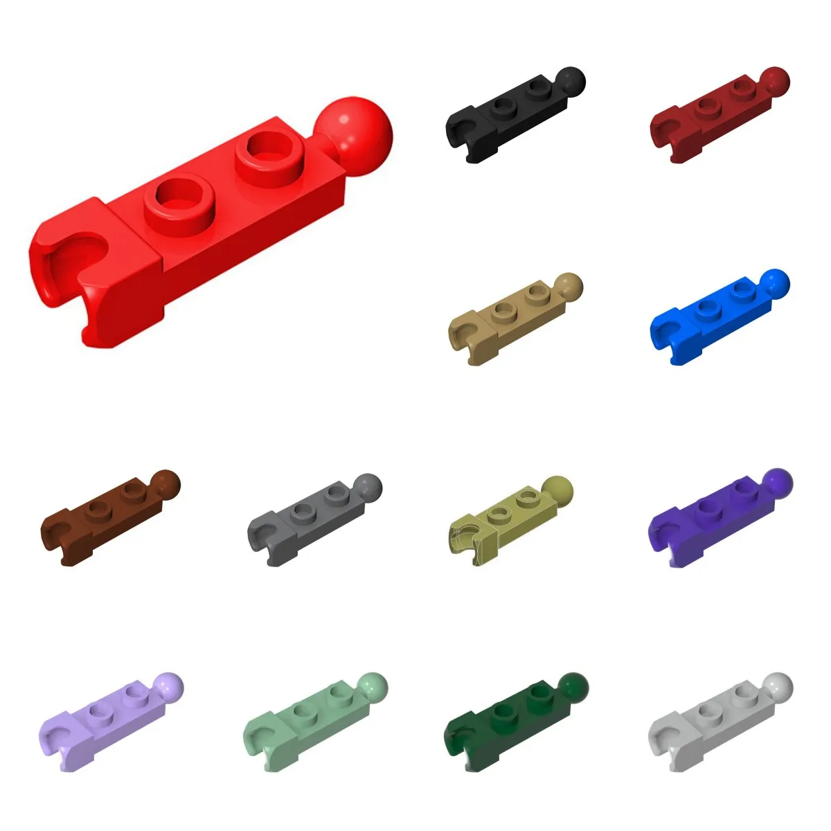 50 stücke Gebäude Blöcke 14419 Platte Geändert 1x2 Tow Ball Sockel Ziegel Sammlungen Modulare GBC Spielzeug Für Technische MOC set