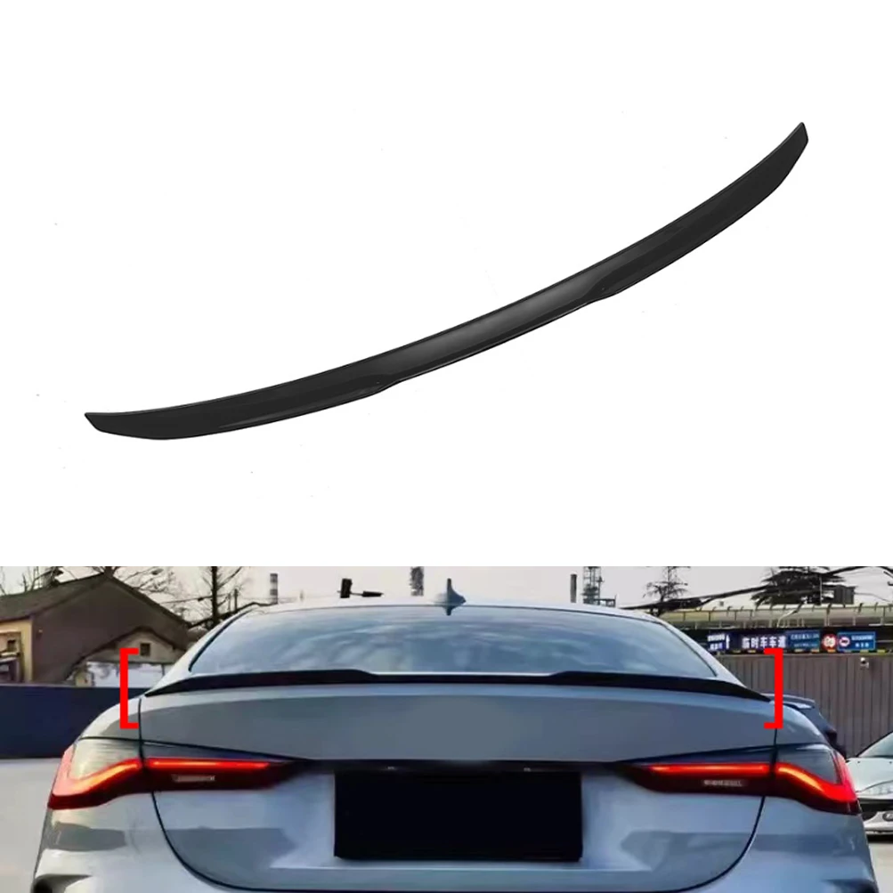 Car Rear Trunk Spoiler Wing For BMW 4 Series 2 Doors G22 2021 2022 2023 2024 M4 Style ABS Car Tail Wing Accesorios