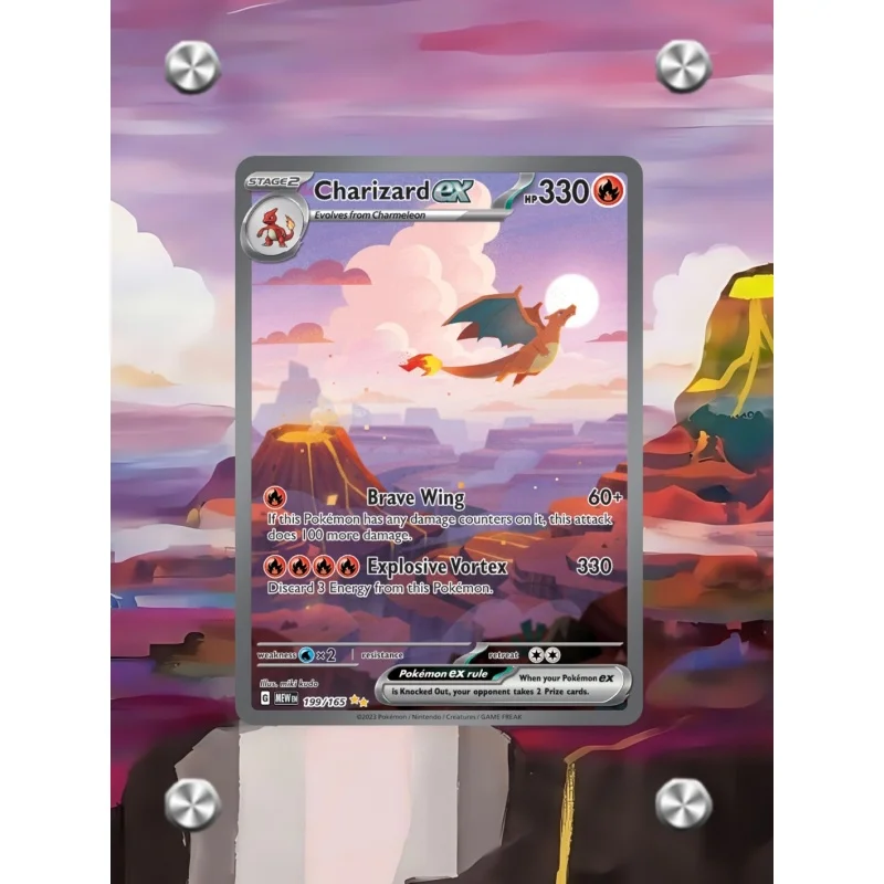 البوكيمون تشارجر بطاقة الطوب تشارماندر Charmeleon Ptcg لتقوم بها بنفسك الاكريليك عمل دمى أشكال أنيمي لعبة جمع رف شاشة الهدايا