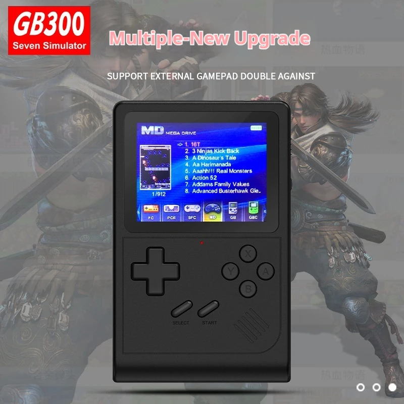 Draagbare Retro Mini Handheld Video Game Console 8 Bit 3.0 Inch HD Kleuren LCD Kids Kleur Game Player Ingebouwde 6000 Games