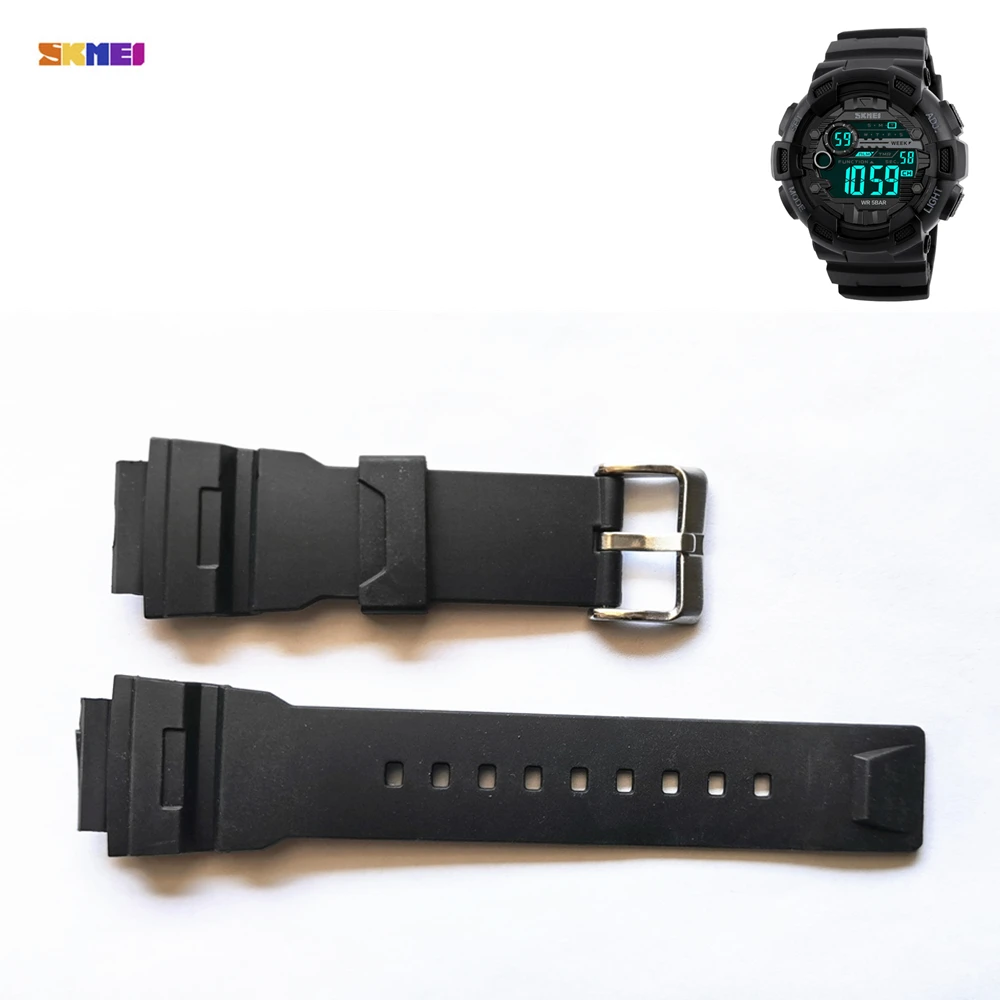 1 Set  Sports Watch Accessories for Skmei 1243 Plastic Wristband Adjustable Replacement Watch Strap Band