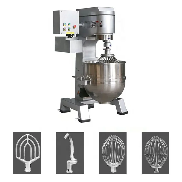 Factory Wholesale Industrial Automatic Baking Cake Planetary Mixer Machine for Bakery Dough Mixer Cake Machine Bread Food Mixer