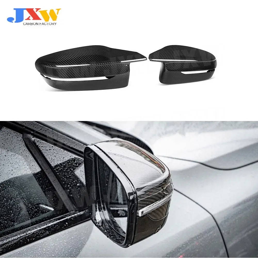 Carbon Fiber Side Rearview Mirror Cover Caps Mirror Trim Case Car Accessories for BMW 2 3 4 Series G42 G20 G22 G23 G26 2020+