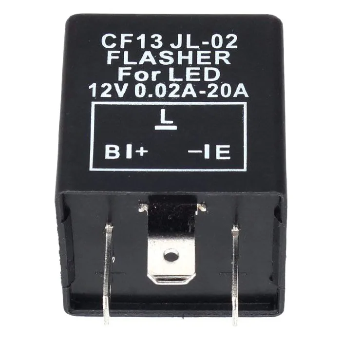 Carro eletrônico LED Flasher Relé, Fix para Turn Signal Blinker, 3 Pin, 12V, CF-13