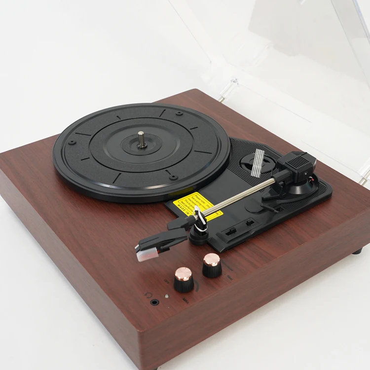 

Classical Wireless Stereo Speakers Wireless Transmitter 3 Speeds Turntable Vinyl Record Player Phonograph USB/LP/AUX InVinyl