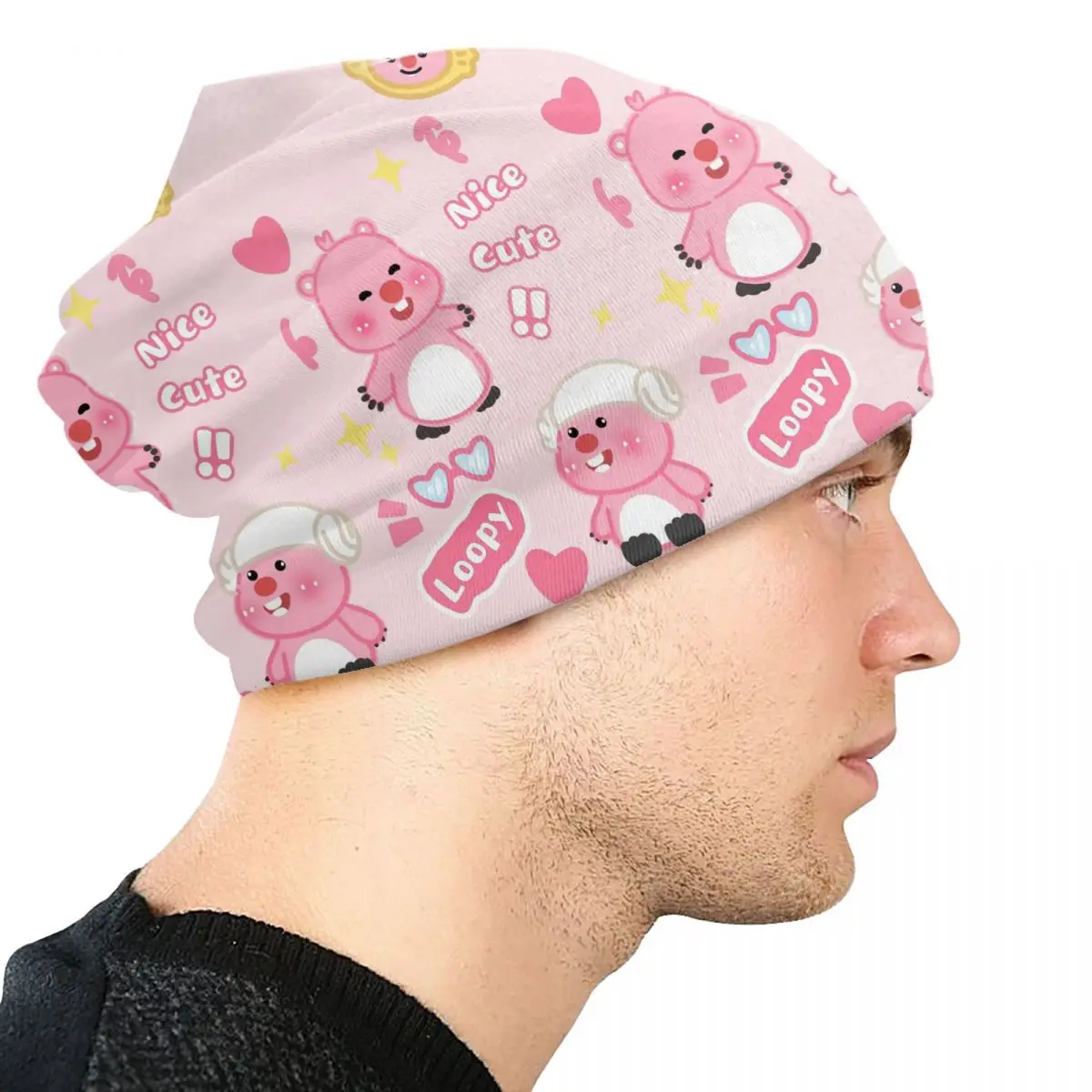 مخصص Zanmang Loopy Skullies Beanies قبعات للرجال النساء للجنسين في الهواء الطلق شتاء دافئ متماسكة قبعة الكبار الكرتون بونيه القبعات