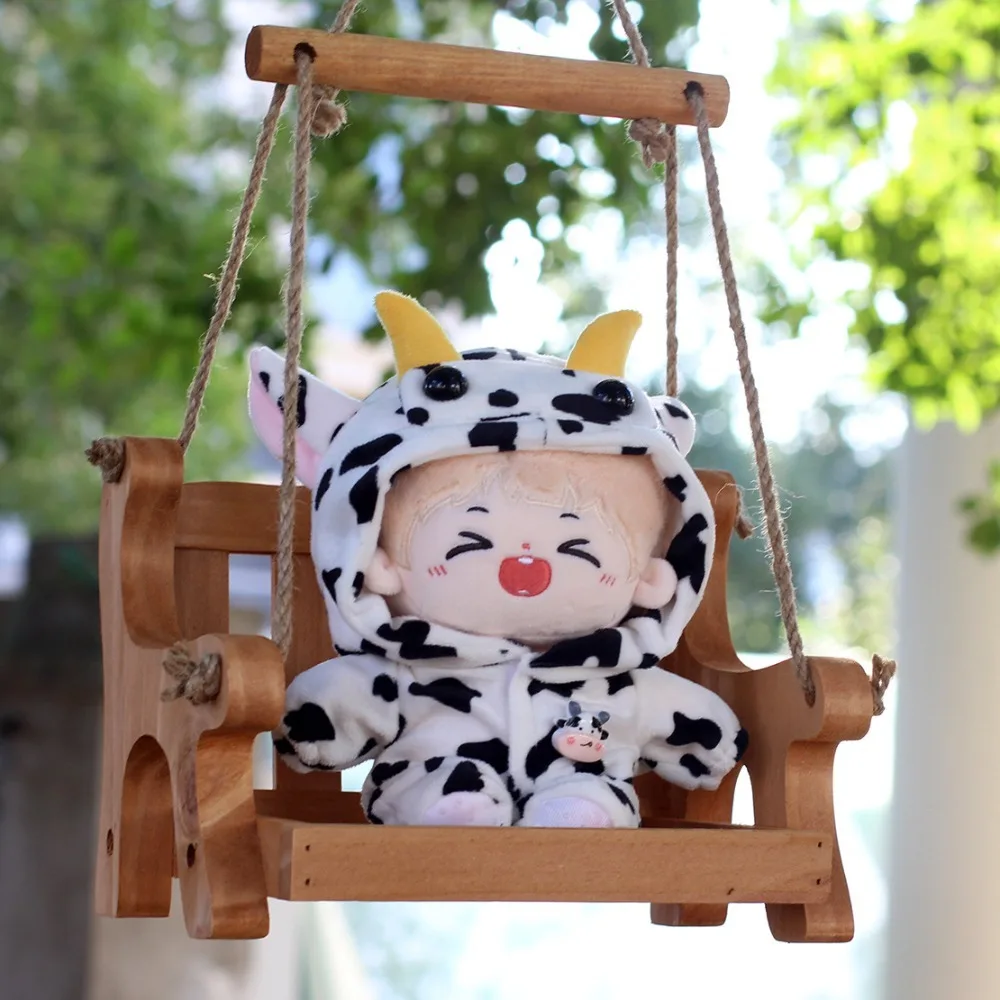 

Suit Animal Jumpsuit 20cm Cotton Doll Clothes Calf Onesuit Doll Winter Outfit Lamb Mini Plush Dolls Clothes Doll Accessories