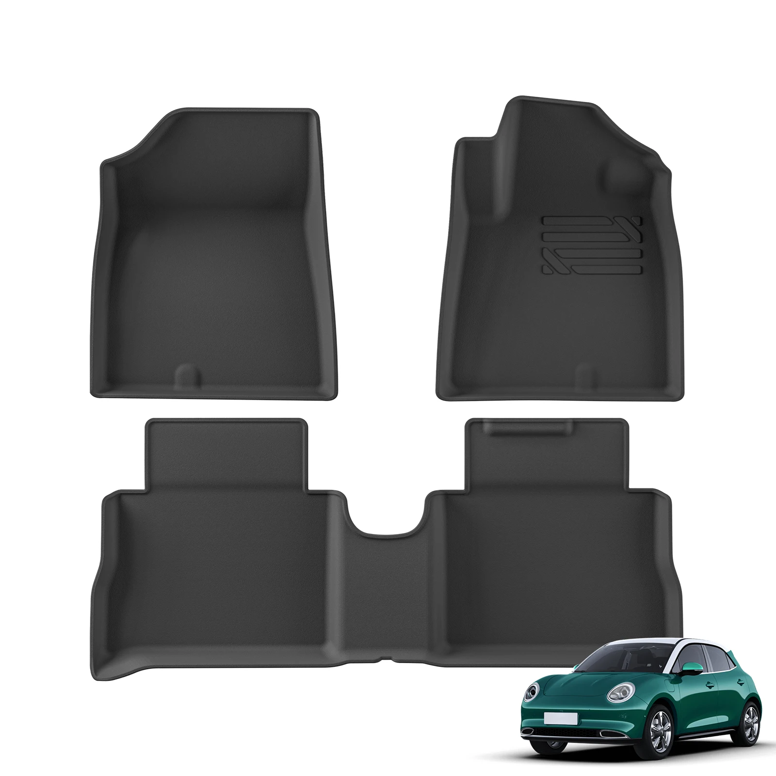 Smabee Right Drive for ORA Good Cat/GT EV ES11 2021‑2025 (Not Fit UK) TPE Car Floor Mats Cargo Trunk Pad Accessories BLACK