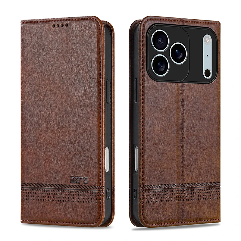 Leather Wallet Card Holder Phone Cover - Magnetic Flip Leather Stand Phone Case