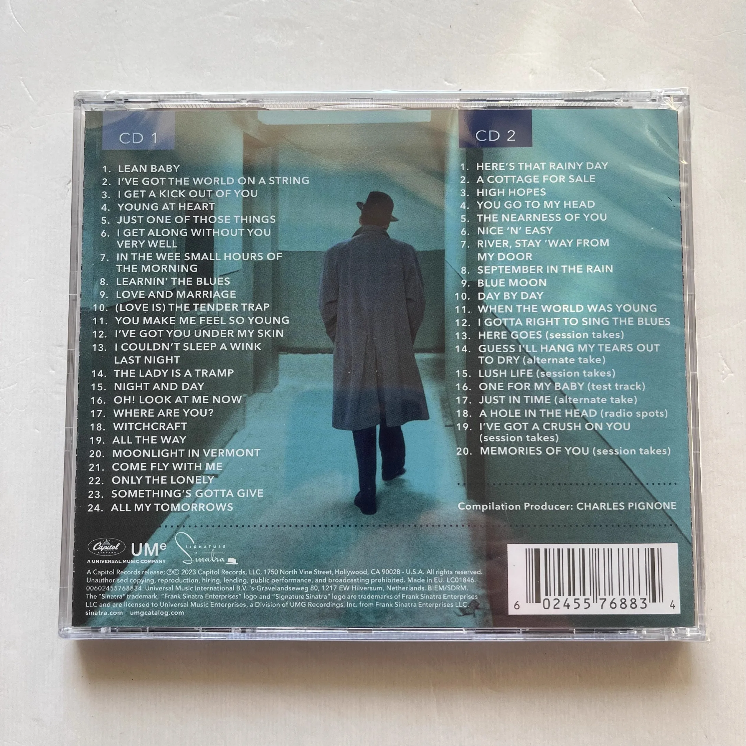 재즈 프랭크 시나타 음악 CD 플래티넘 70 번째 캐피톨 컬렉션 앨범, 음악 레코드 코스프레 워크맨 자동차 사운드트랙 박스 선물, 2 개