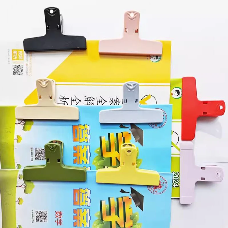 Colorful Plastic Binder Clips Paperclips File Documents Tickets Clips Bookmarks Index Page Holder Office Binding Supplies