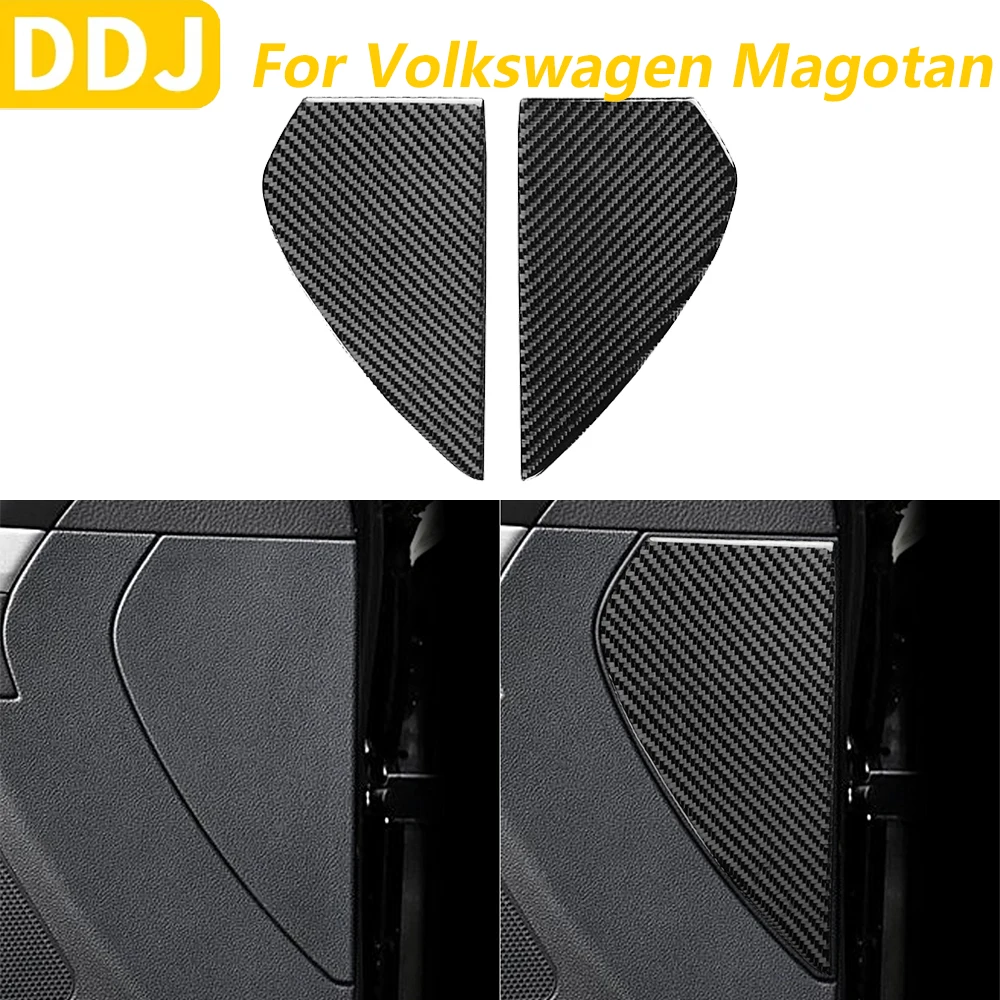 

Для Volkswagen Magotan CC 2017-2024 настоящая передняя дверная панель из углеродного волокна, защита от ударов, накладка, автомобильные аксессуары, наклейка