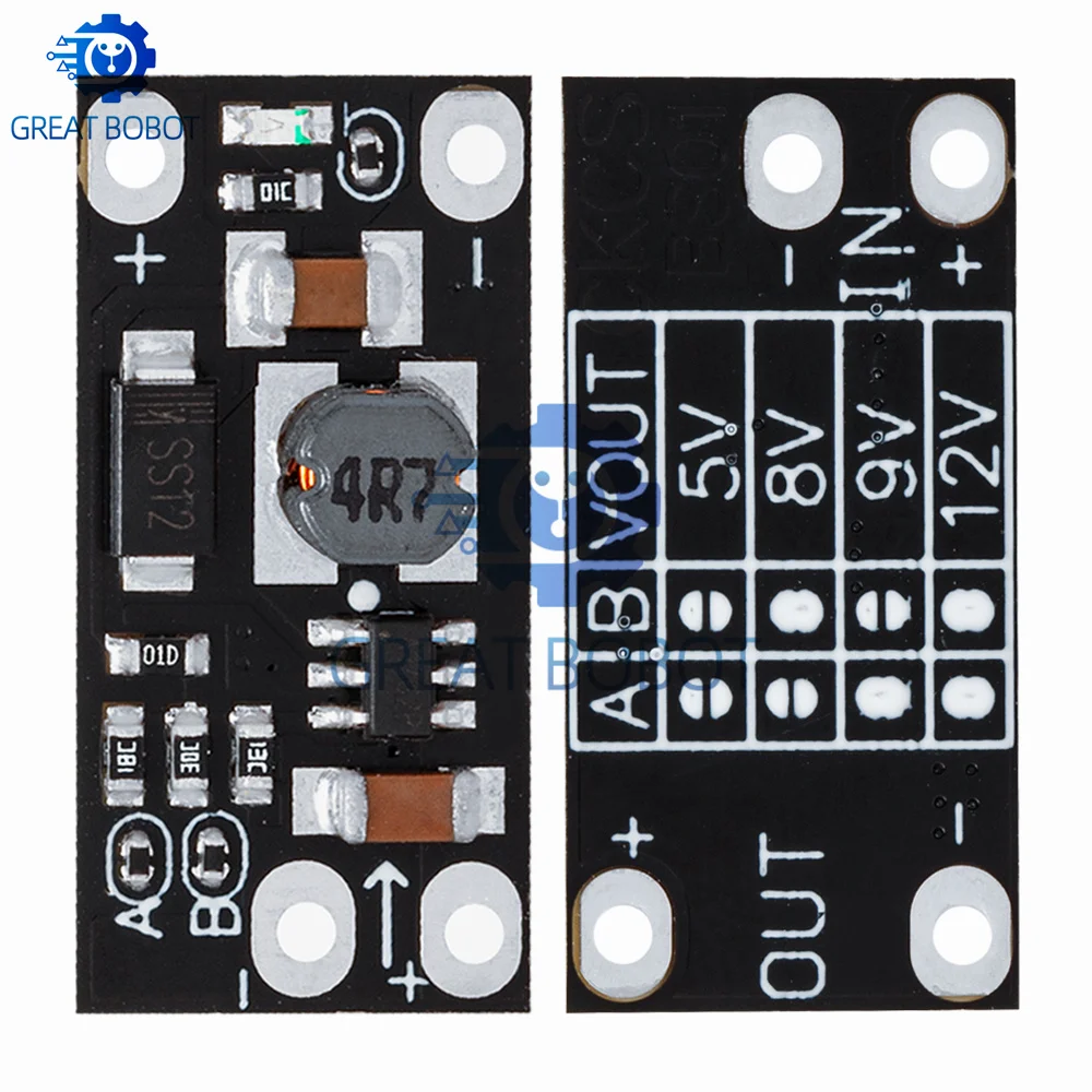 1Pcs Mini DC-DC Boost Converter Module 5V to 12V 1.5A with LED Indicator for DIY Projects