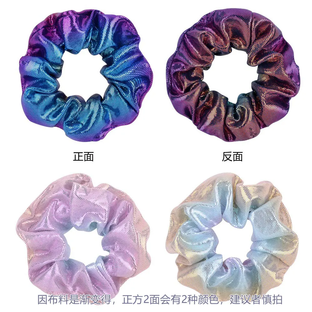 10 stücke glänzende metallische Haar gummis Haar Meerjungfrau Gummibänder Haar bänder Haar gummi Pferdes chwanz Halter Zubehör für Frauen Mädchen – Detail 11