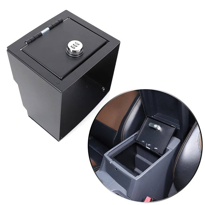 For Ford Ranger 2015-2022 Car Center Console Armrest Box Safe Deposit Box Stowing Tidying Interior Accessories