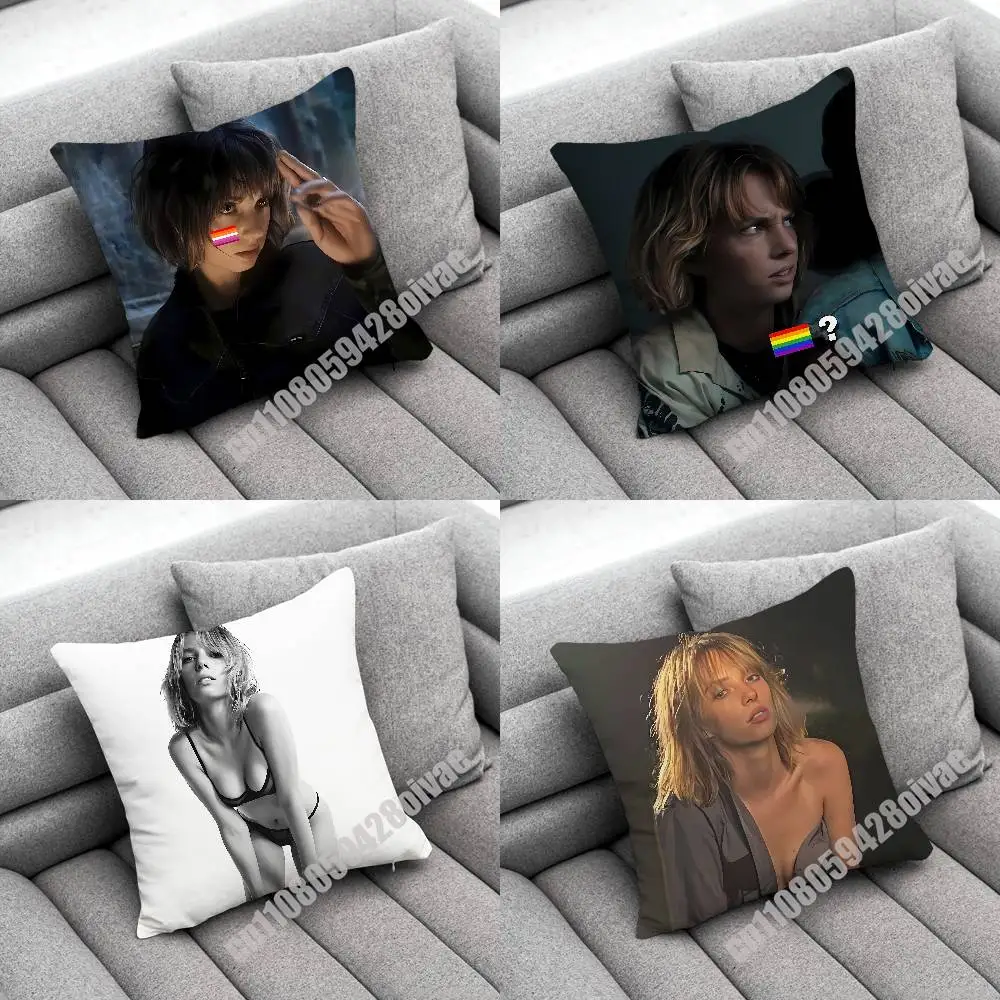 

America actress singer M-Maya Hawke Throw Pillow Case For Decoration 30cm 45x45cm Square Car Pillowcase Case