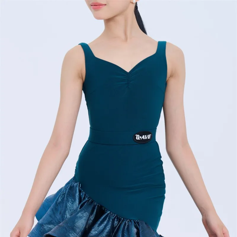 UK Latin oefenpakje: trainingsjurk voor volwassenen, dames en meisjes, premium dansrok Draag ballroomdanskostuums