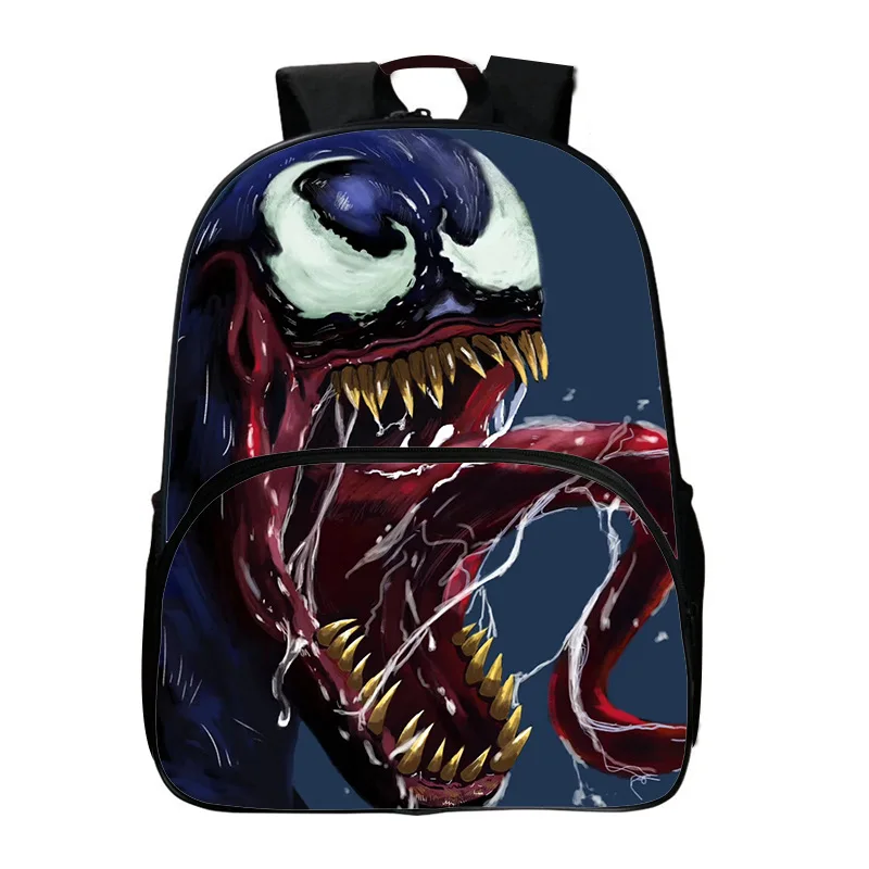 Marvel Venom Canvas Backpack Printed Student School Bag Hero Children\'s Lightweight Avengers Alliance Large Capacity Backpack