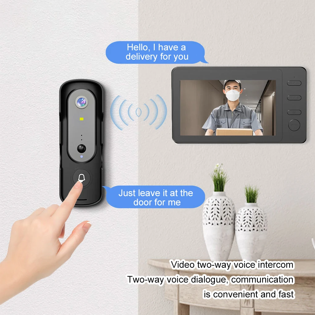 Wireless Video Intercom System Full-color Picture Two-way Voice Communication Precise Wake-up