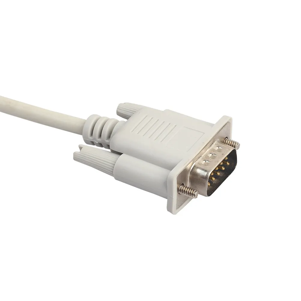 1.5 Meters Extension Cable Male to Female High Shielding Emi Protection Strain Relief Molding for Projector Serial