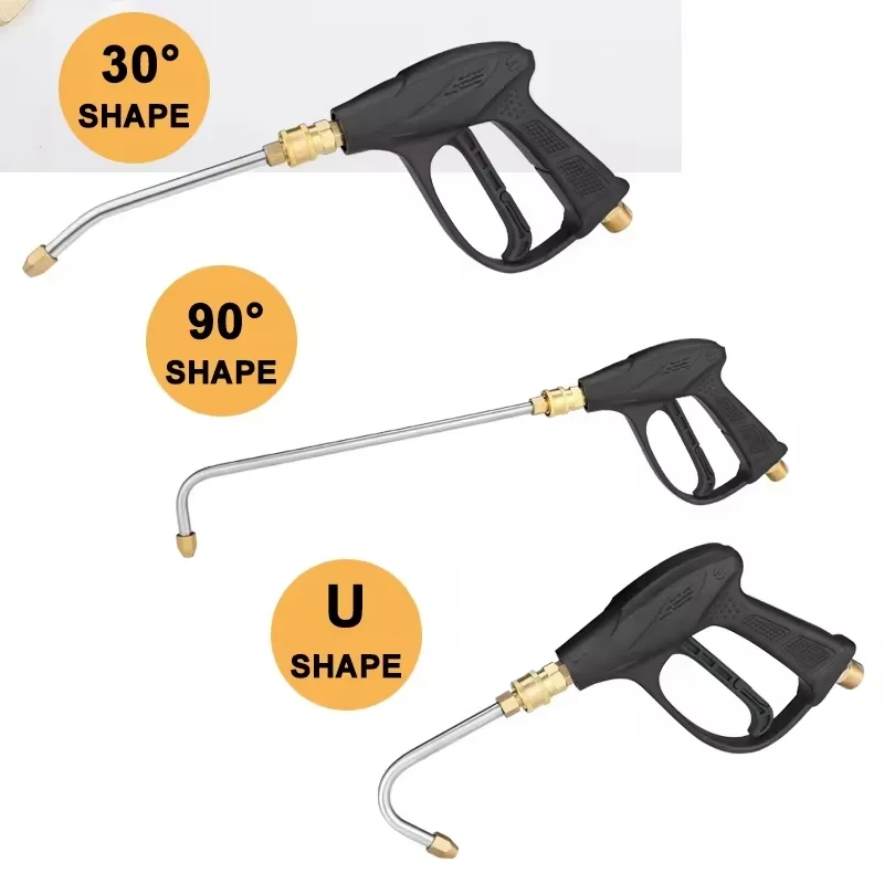 

Multi-Angle High Pressure Water Gun Nozzle (25°/90° V-Shape) for Car Washing Household Cleaning, Universal Adapter for Most Pres
