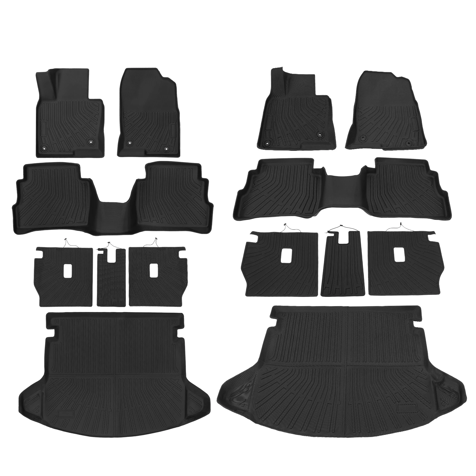 

Floor Mats & Trunk Mat & Backrest Mats All Weather TPE Car Floor Mats Cargo Liner Trunk Pad for Mazda CX-5 2017-2025 Accessories