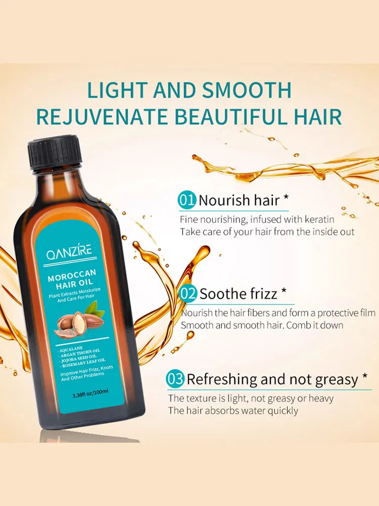 100ml Moroccanoil Penetrating Hair Serum Treatment Moisturizing Fast Repair Dry Damaged Coarse Smooth Soft Nourishing Hair Care