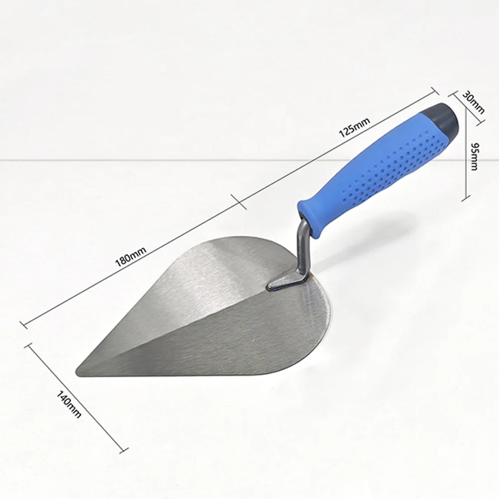 1pc Trowel Scraper Tools With Rubber Handle For Home Improvement Concrete Cement Plaster Troffels Construction Tools