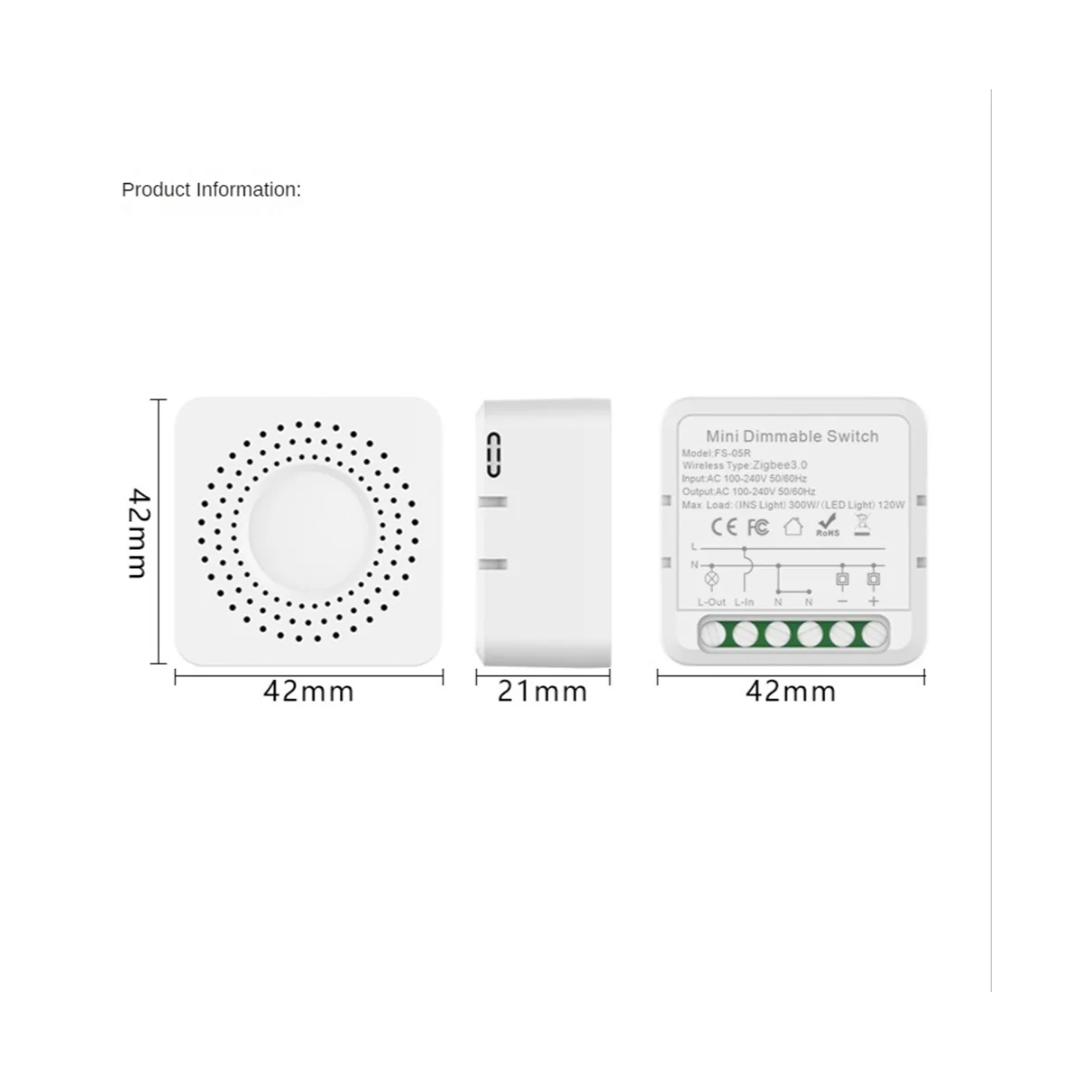 Módulo de interruptor de atenuadores inteligentes con WiFi, Control de 2 vías, luces LED regulables, funciona con Alexa y Google Home, Tuya