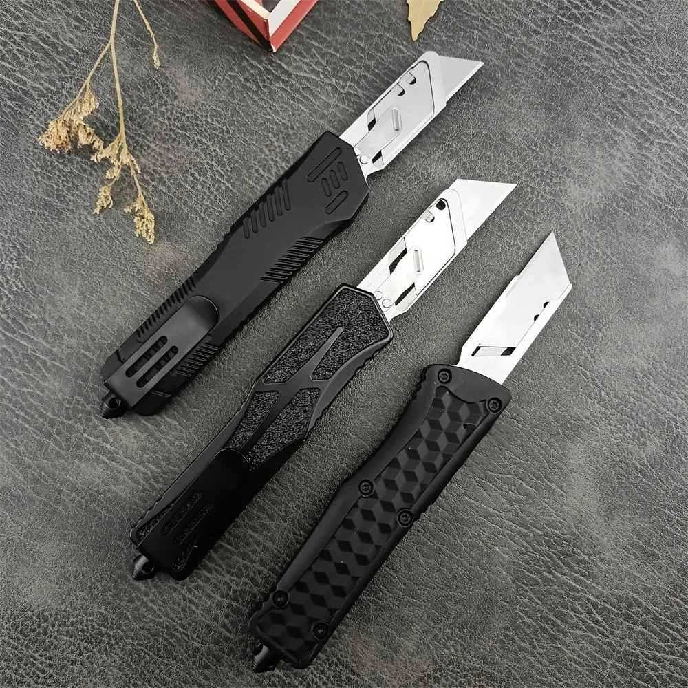 High Quality Utility Art Knife Pocket Knives 440C Blade Zinc Alloy Handle EDC Working Drawing Hiking Camping Tools Men’ Gift