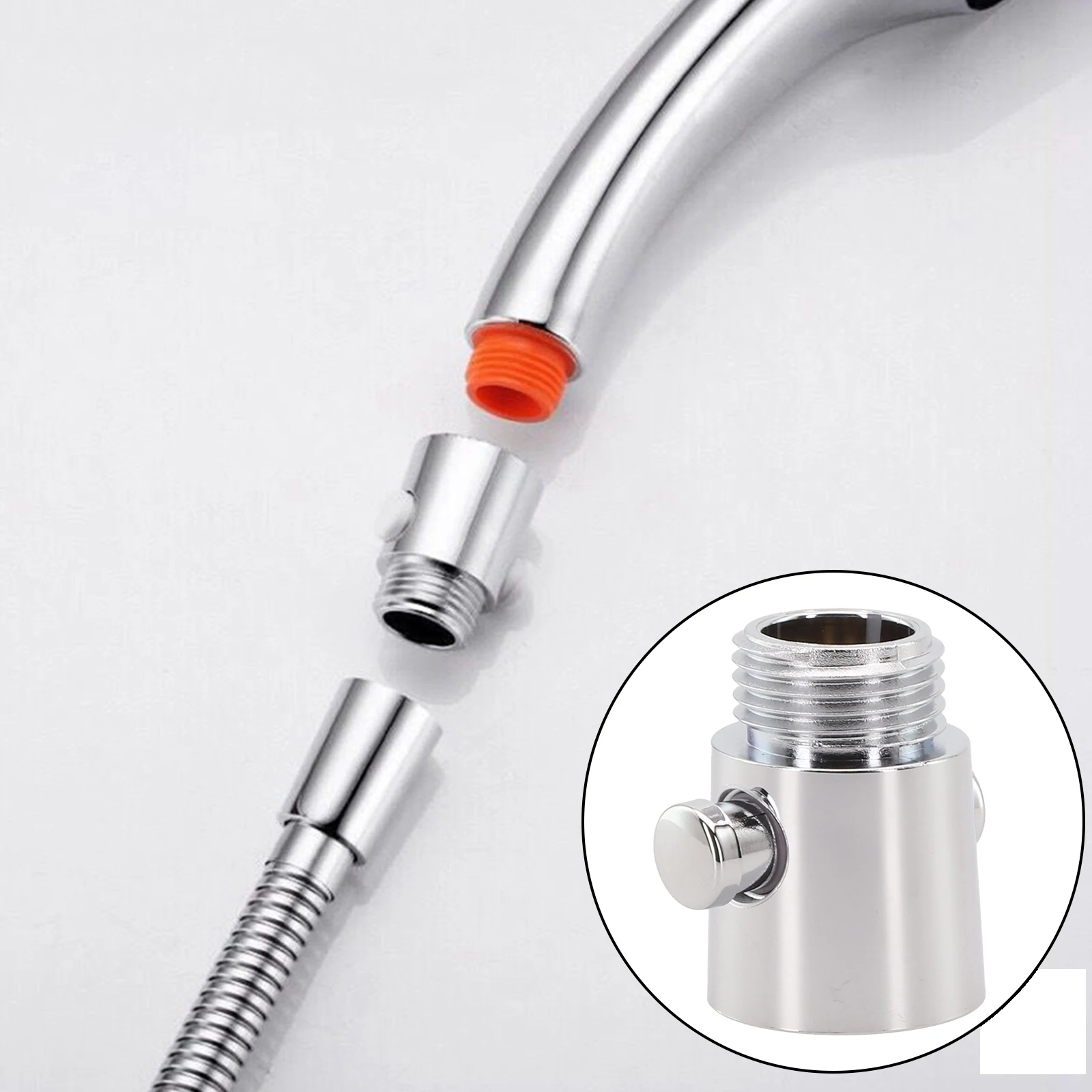 1pcs Bathroom Shower Head Shut Off Valve Control Switch For Bathroom Bidet Sprayers Water Saving Valve Shower Arm Diverter Valve