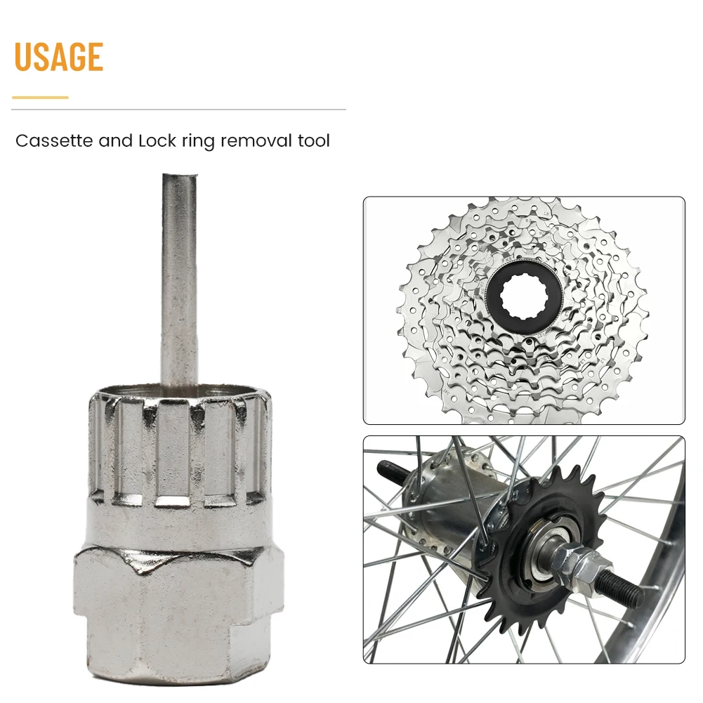 Bicycle Cassette Removal Tool For-Shimano For-SRAM Flywheel Freewheel Lock Ring Remover MTB Road Bike Removal Tool view 3